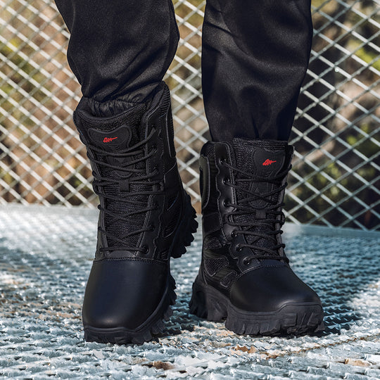 Damen robuste Sicherheitsstiefel mit rutschfester Sohle und atmungsaktivem Mesh EB
