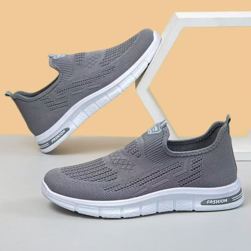 Damen Bequeme und sportliche Slip-On Sneakers mit atmungsaktivem Obermaterial EB