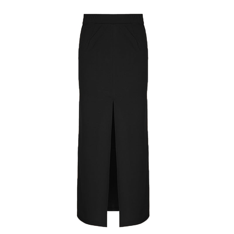 Damen Maxi-Rock mit elegantem Schlitz und weich fließendem Stoff EB