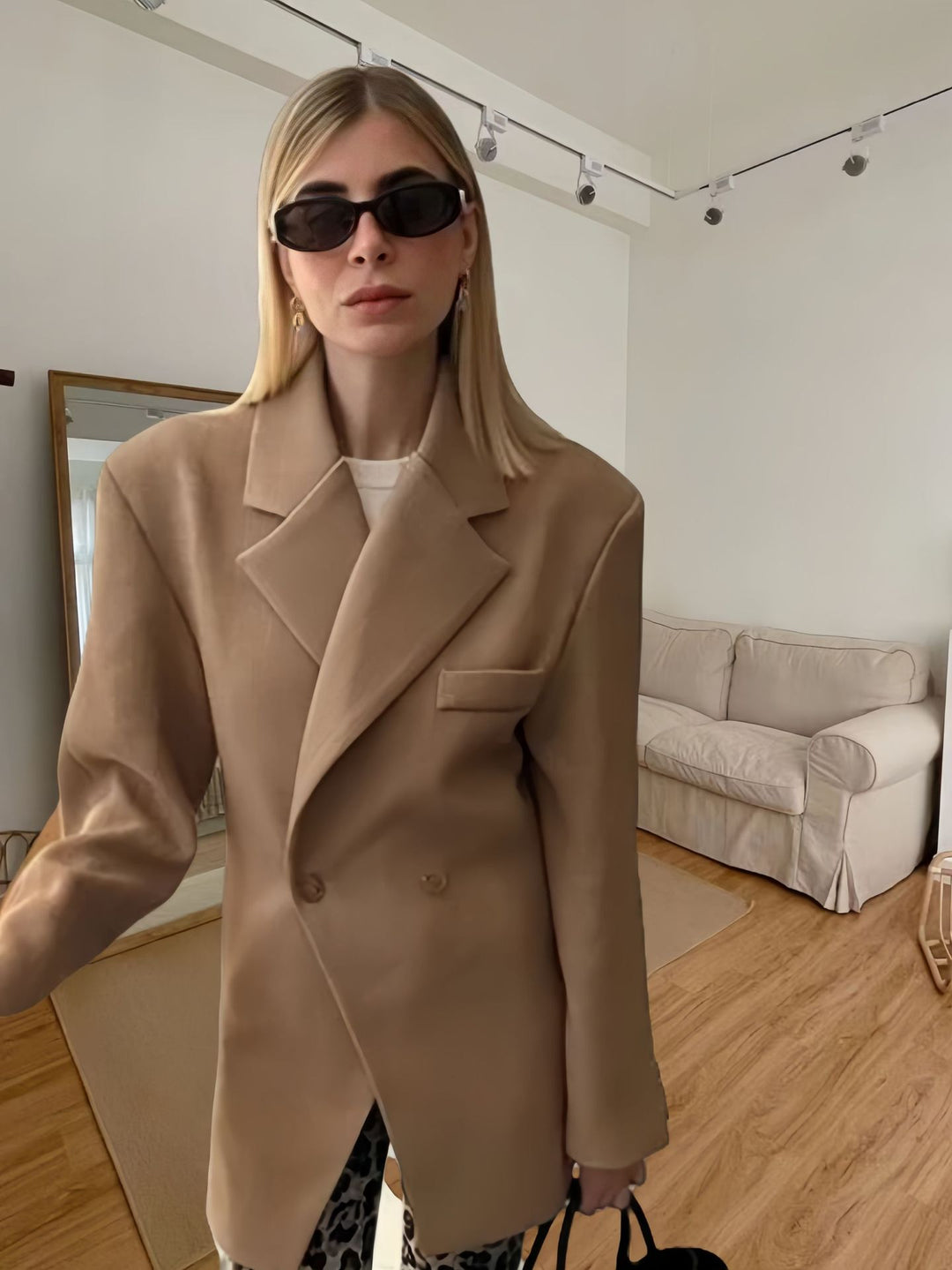 Damen Eleganter Oversized Blazer EB