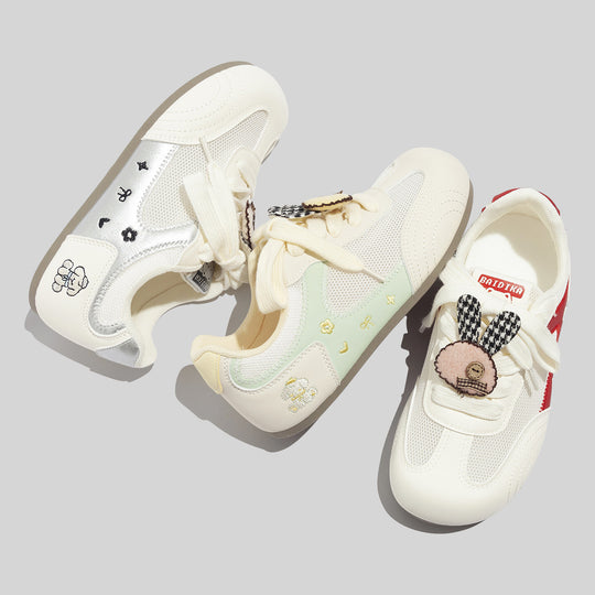 Damen Sportliche Sneakers mit verspieltem Tiermotiv und atmungsaktiver Mesh-Oberfläche EB