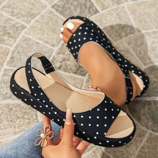 Damen Offene Sommerschuhe mit gepolstertem Fußbett EB