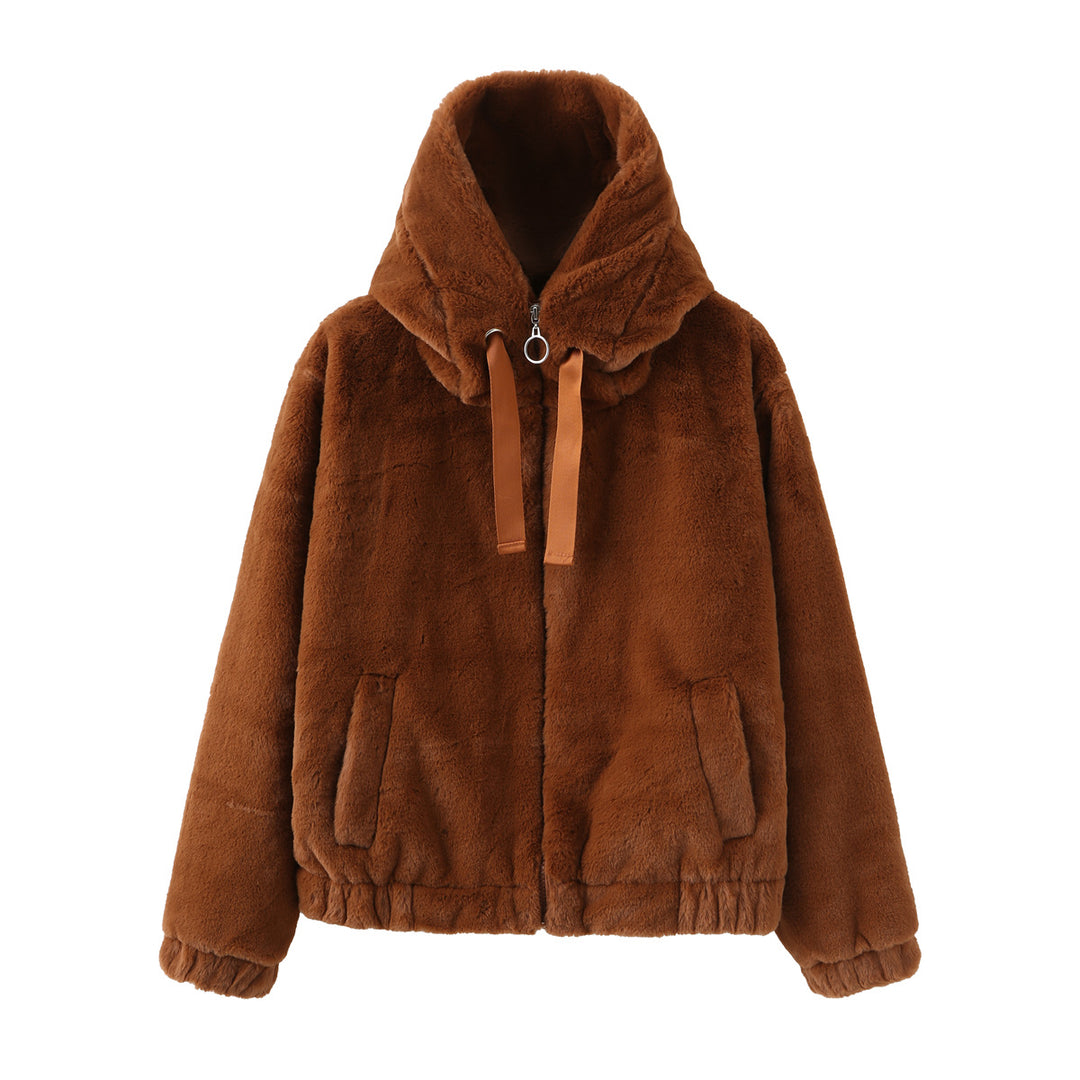 Damen Kuscheljacke mit hochabschließendem Kragen EB