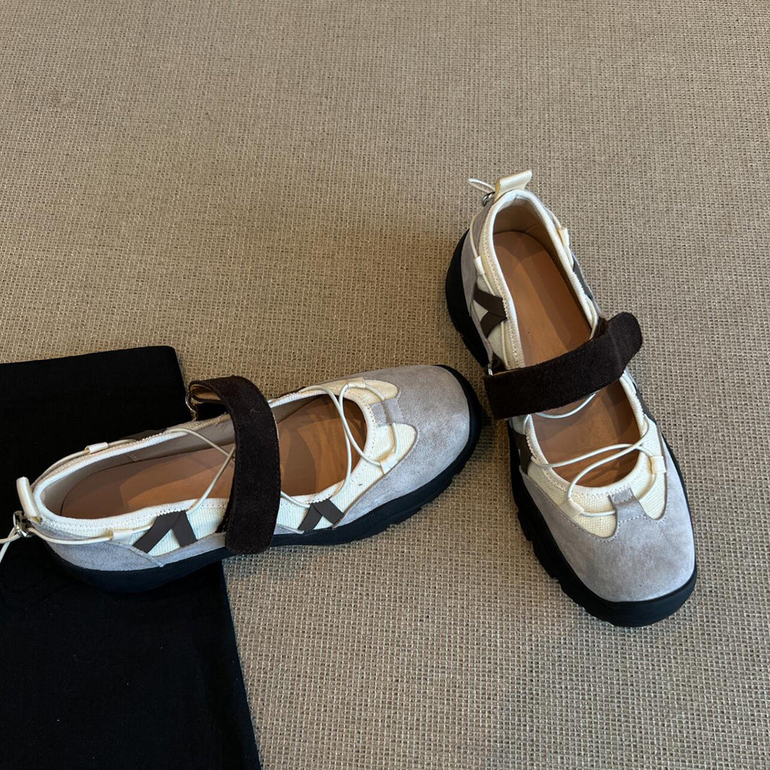 Damen Outdoor-Schuhe mit praktischem Velcro-Verschluss und atmungsaktivem Obermaterial EB