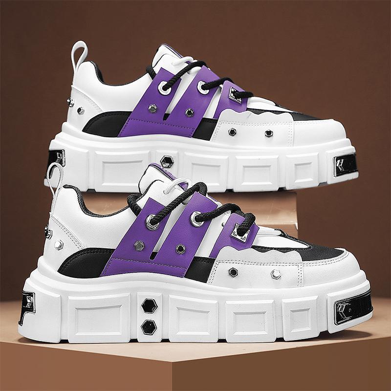 Damen modische Chunky Sneakers mit auffälligem Design und stabiler Laufsohle EB