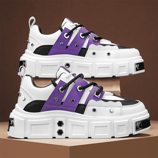Damen modische Chunky Sneakers mit auffälligem Design und stabiler Laufsohle EB
