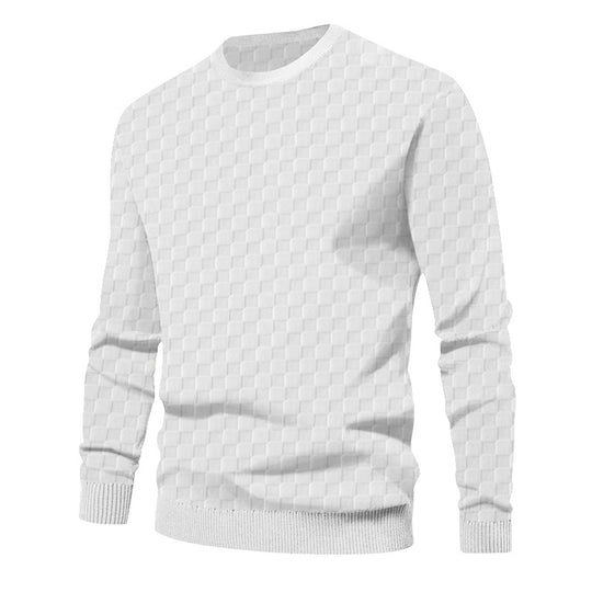 Herren Strickpullover mit strukturiertem Design EB