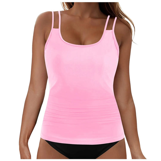 Damen Tankini-Oberteil mit modischem Rüschendesign EB