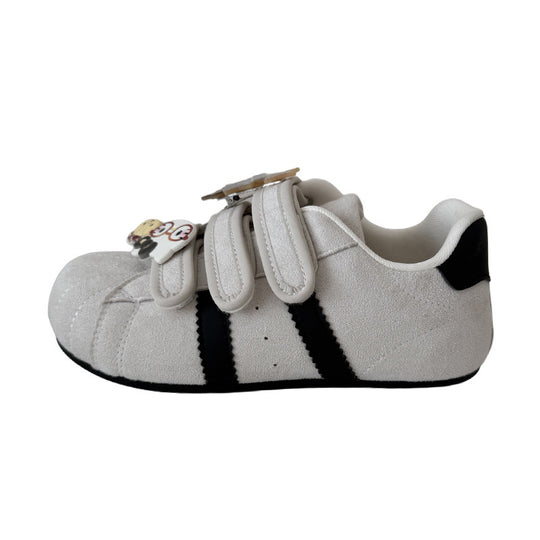 Damen Sneaker mit verstellbarem Klettverschluss und verspielten Applikationen EB