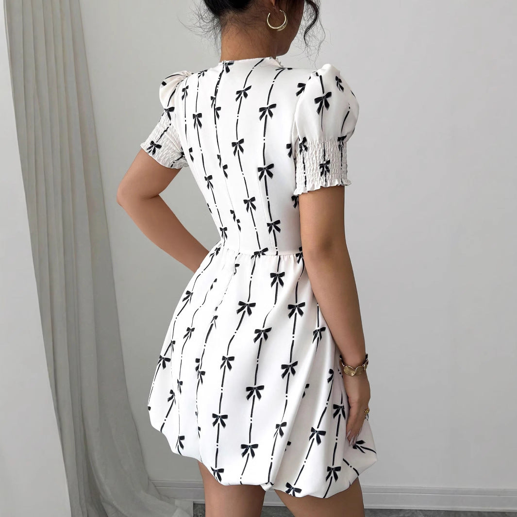 Damen Verspieltes Sommerkleid mit Rüschendetails und hochwertiger Baumwollmischung EB