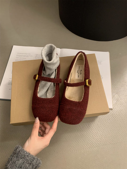 Damen bequeme Hausschuhe mit verstellbarem Riemen und weichem Innenfutter EB
