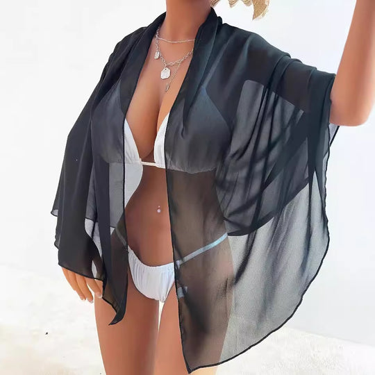 Damen eleganter beachy Sarong mit Binde-Detail EB
