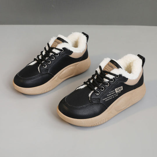 Damen warme Winter Sneakers mit weichem Fleece-Futter EB