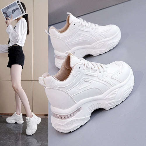 Damen Sportliche Sneakers mit dämpfender Laufsohle und atmungsaktivem Obermaterial EB
