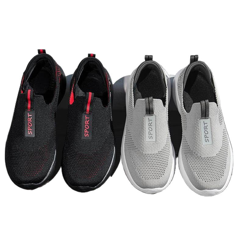 Damen Einfache und atmungsaktive Slip-On Sneakers EB