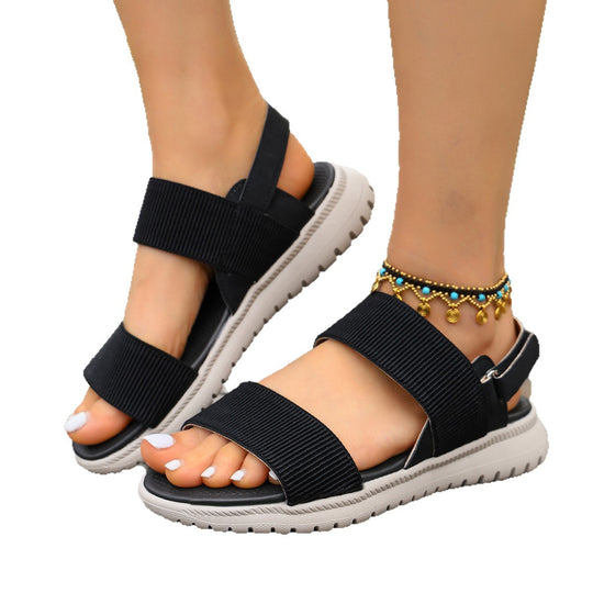 Damen Sportliche Sandalen mit verstellbaren Riemen und rutschfester Sohle EB
