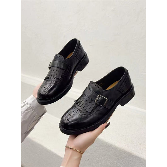 Damen Brogues mit verziertem Riemen EB