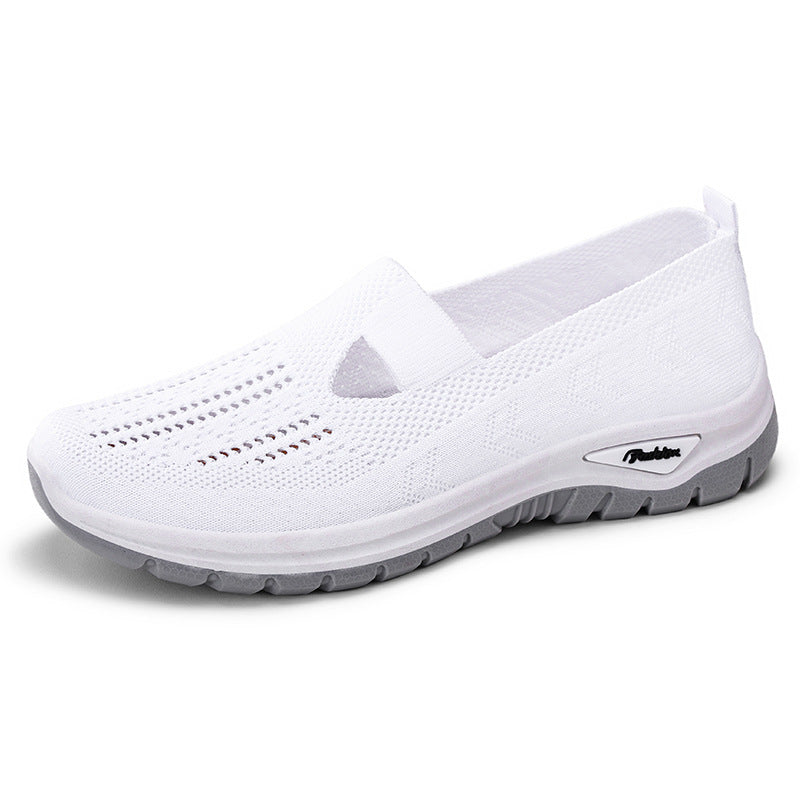 Damen Bequeme und atmungsaktive Slip-On Sneakers mit elastischem Obermaterial EB