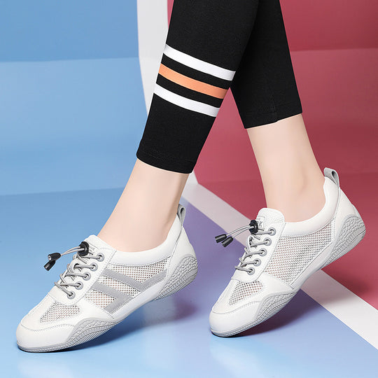 Damen Atmungsaktive Freizeitsneaker mit elastischem Schnürsystem und rutschfester Sohle EB