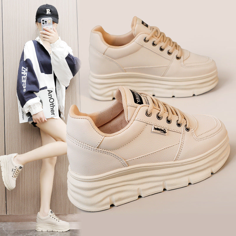 Damen modische Plateau-Sneaker mit komfortabler Dämpfung EB