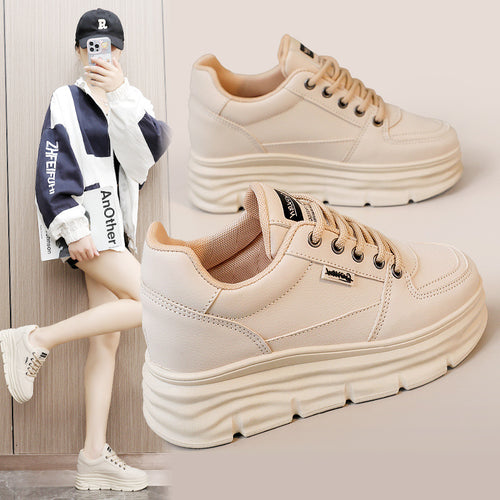 Damen modische Plateau-Sneaker mit komfortabler Dämpfung EB