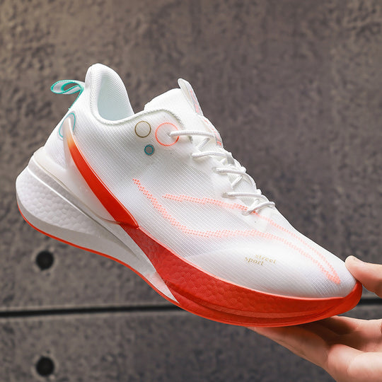 Unisex leichte Straßensneaker mit atmungsaktivem Strickobermaterial, reaktiver Hohlkern-Zwischensohle und griffiger Profilaußensohle EB