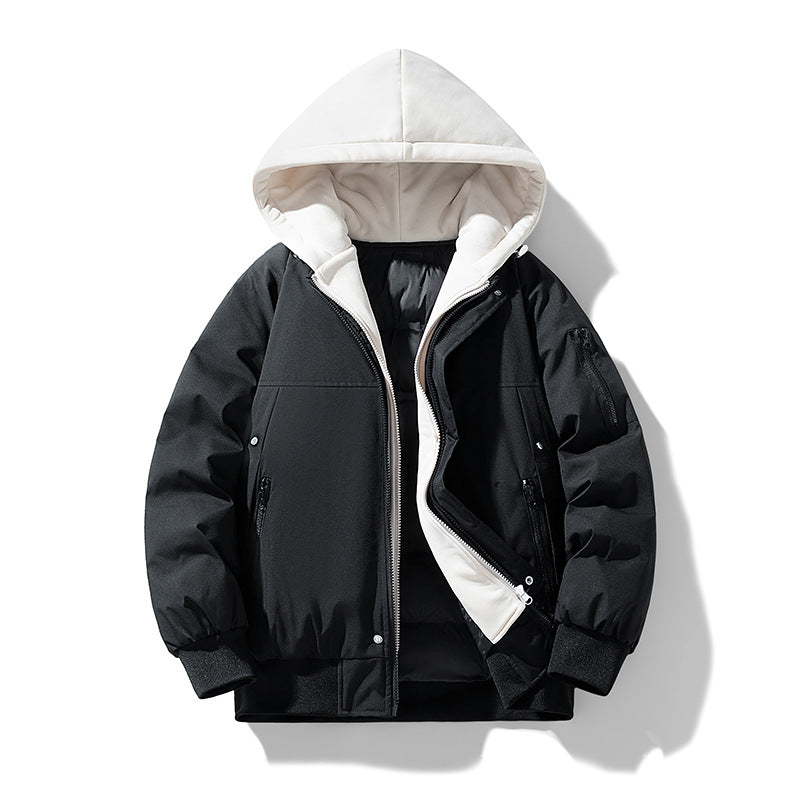 Damen wattierte Übergangsjacke mit abnehmbarem Kapuzensystem und stylischem Innenfutter EB