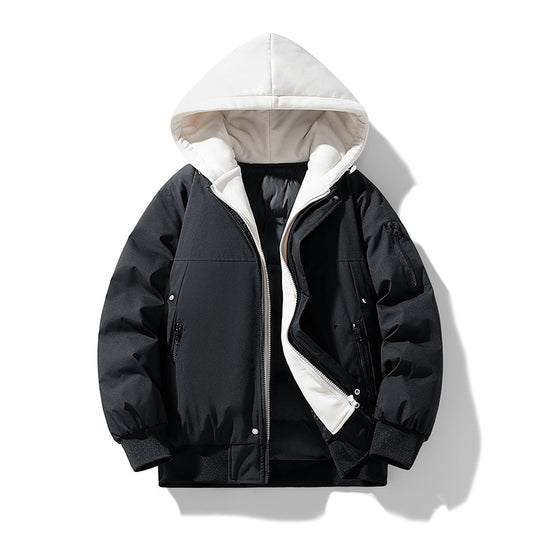 Damen wattierte Übergangsjacke mit abnehmbarem Kapuzensystem und stylischem Innenfutter EB