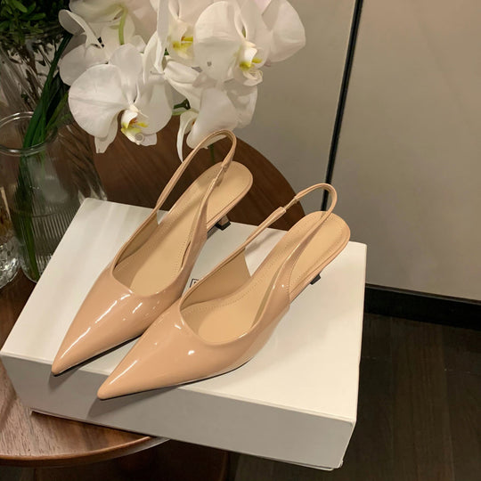 Damen Elegante Slingpumps mit Kegelabsatz EB