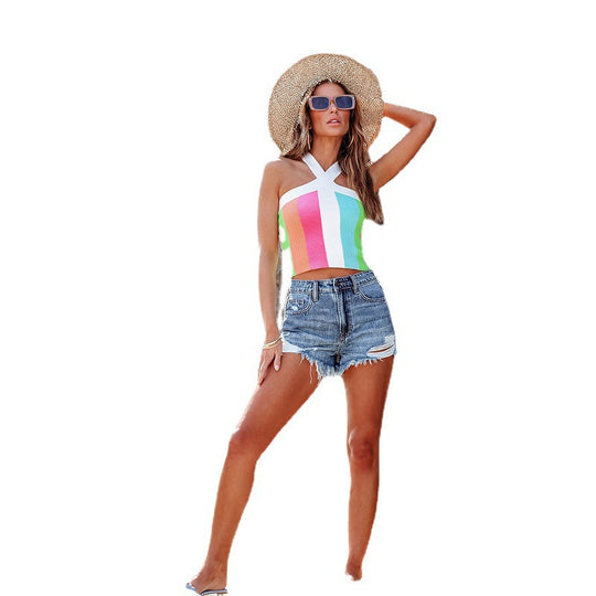 Damen Jeansshorts mit lässigem Schnitt und fransigen Säumen EB