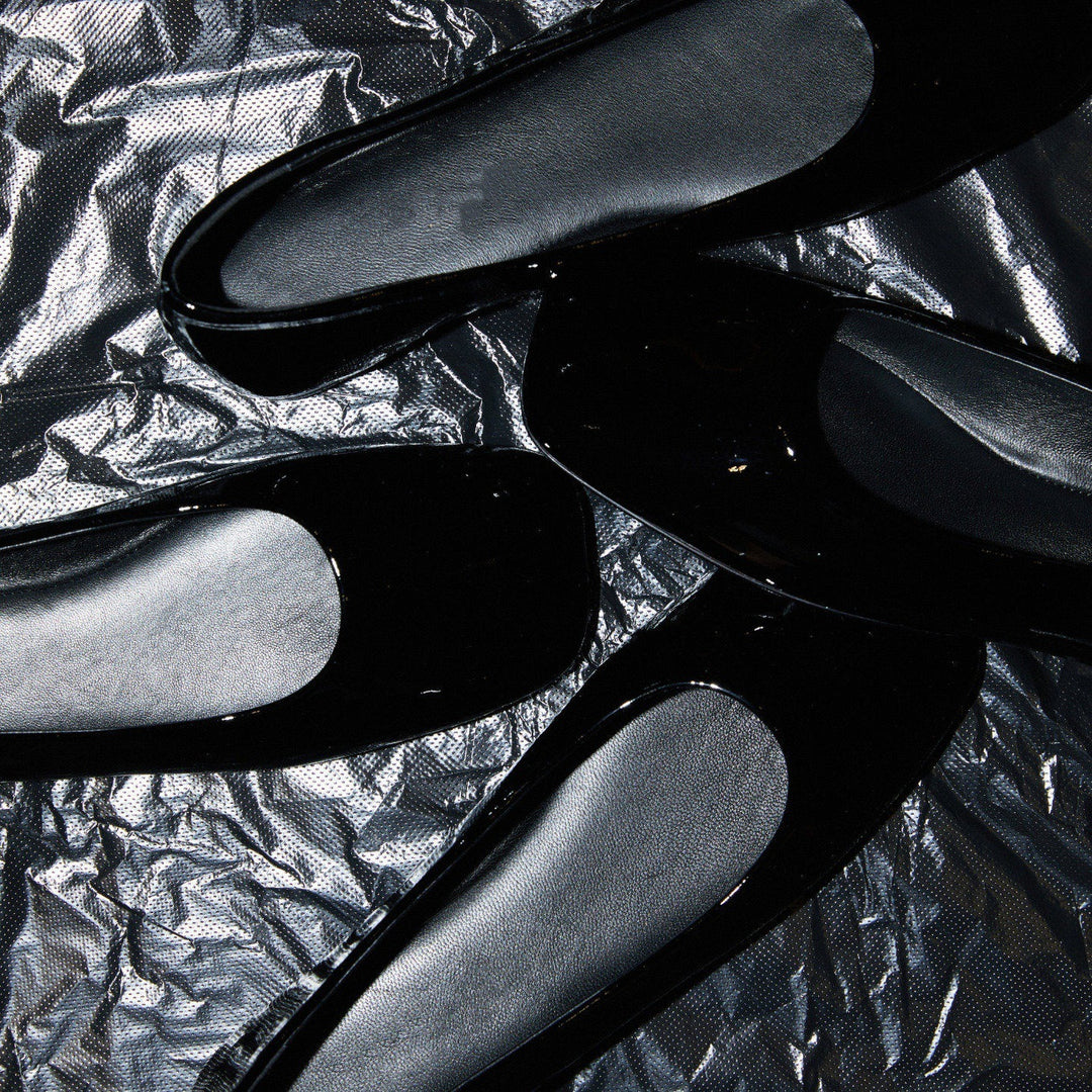 Damen Elegante und modische Ballerinas mit glänzender Oberfläche EB