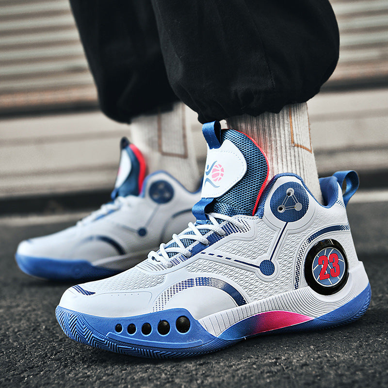Damen Sportliche Basketball-Schuhe mit atmungsaktiver Mesh-Oberfläche und stabiler Dämpfung EB