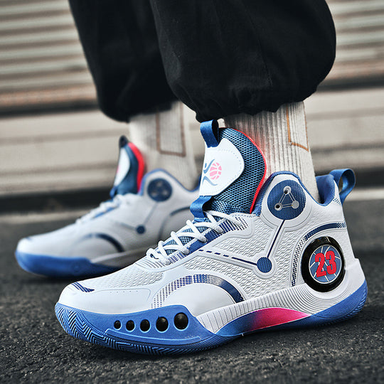 Damen Sportliche Basketball-Schuhe mit atmungsaktiver Mesh-Oberfläche und stabiler Dämpfung EB