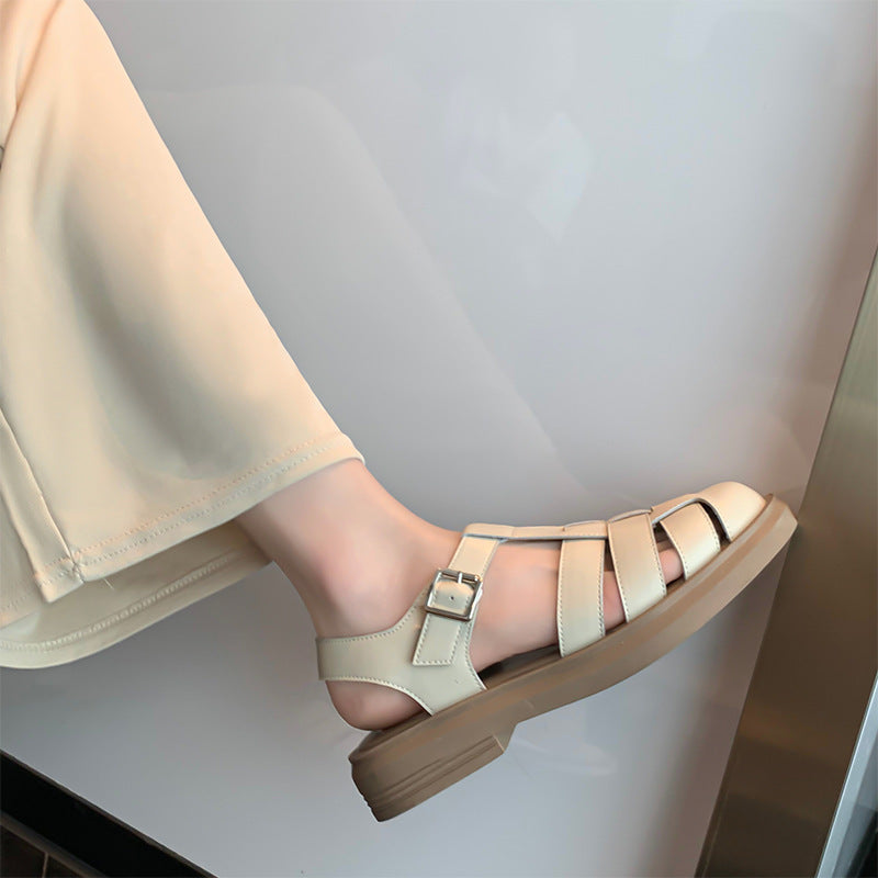 Damen Sandalen mit verstellbarem Riemen und rutschfester Sohle EB
