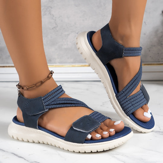 Damen Sportliche Sandalen mit verstellbarem Riemendesign und rutschfester Sohle EB