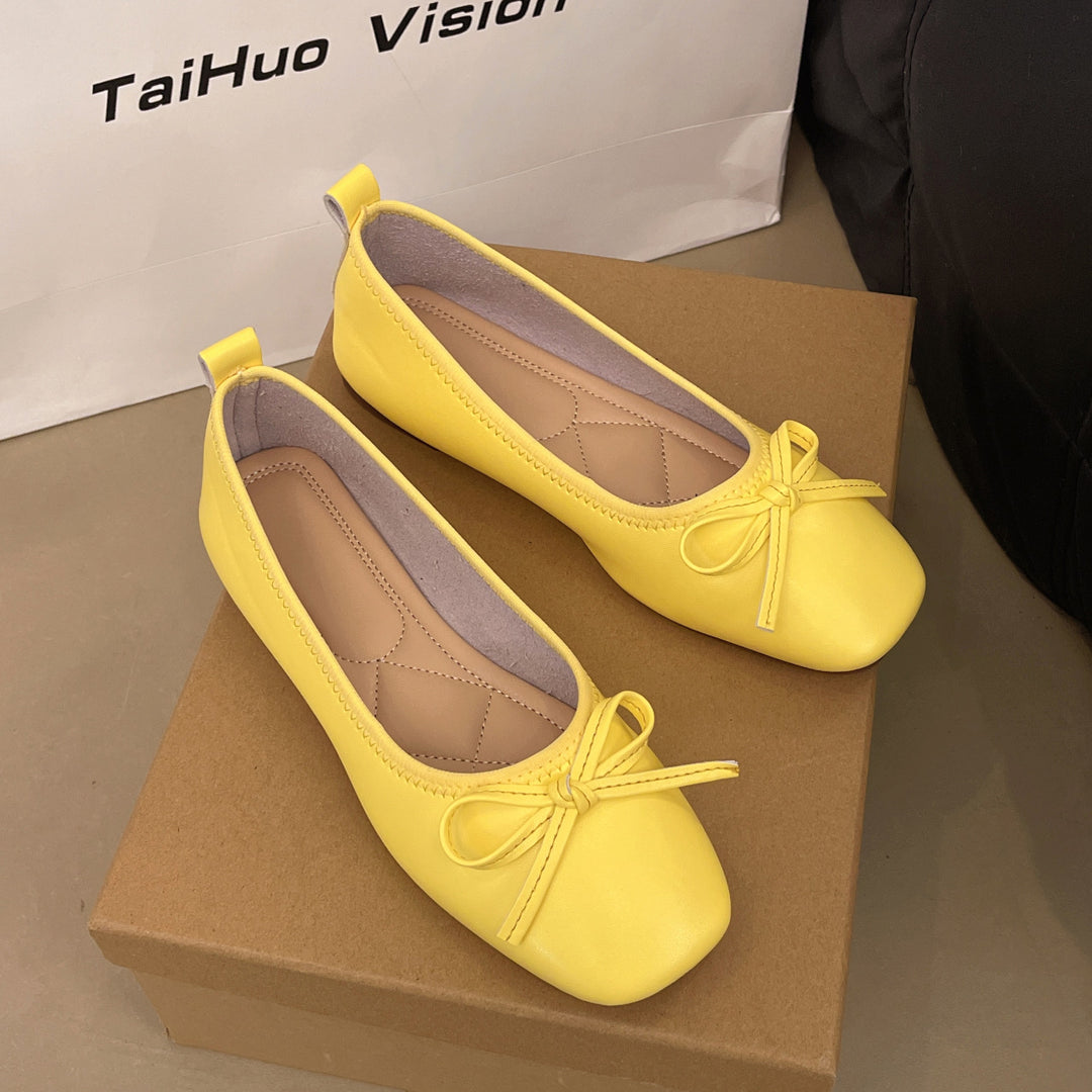 Damen Ballerinas mit süßem Schleifen-Design und komfortabler Sohle EB