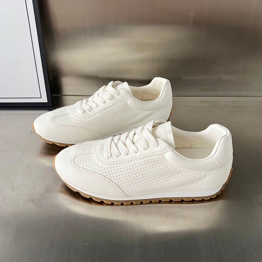 Damen Atmungsaktive Modische Sneakers mit perforierter Oberfläche und rutschfester Sohle EB
