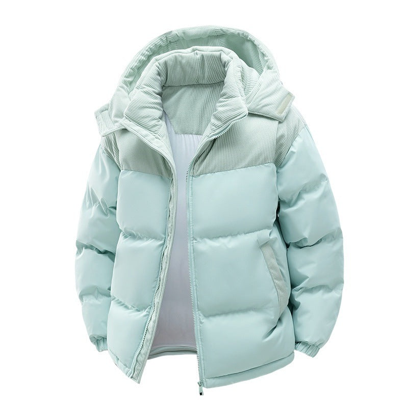 Damen isolierte Pufferjacke mit kuscheligem Innenfutter und verstellbarem Kapuzensystem – EB