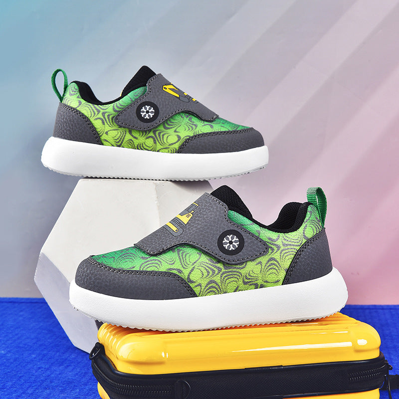 Damen Kindersneaker mit rutschfester Sohle und elastischem Klettverschluss EB