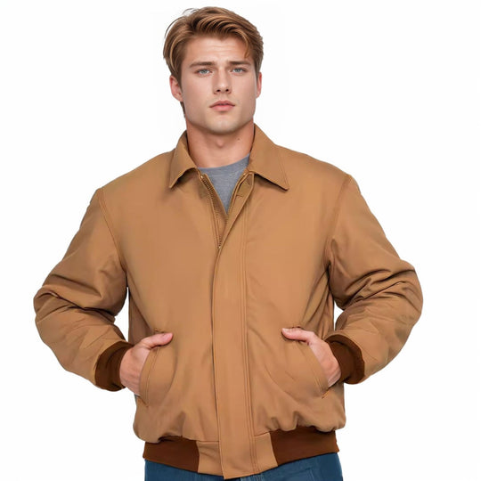 Herren lässige Übergangsjacke mit praktischem Stehkragen EB