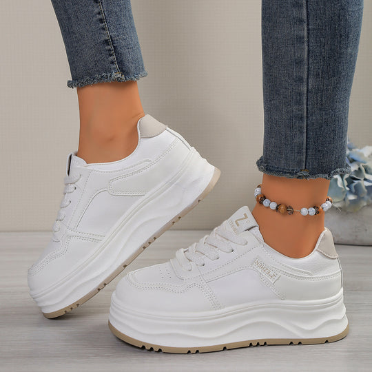 Damen Plattform-Sneaker mit bequemer dämpfender Sohle und modischem Design EB