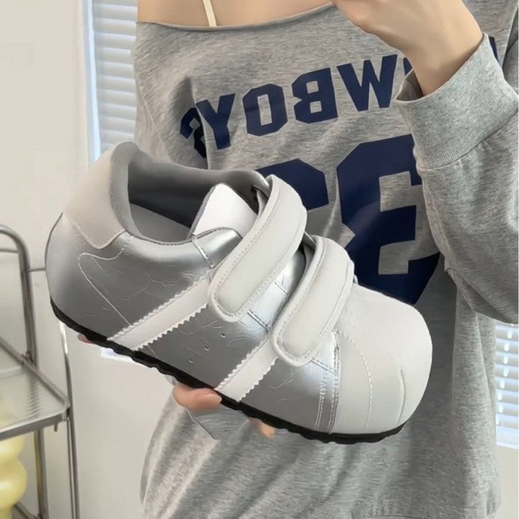Damen Sportliche Sneaker mit verstellbarem Klettverschluss und gepolsterter Innensohle EB