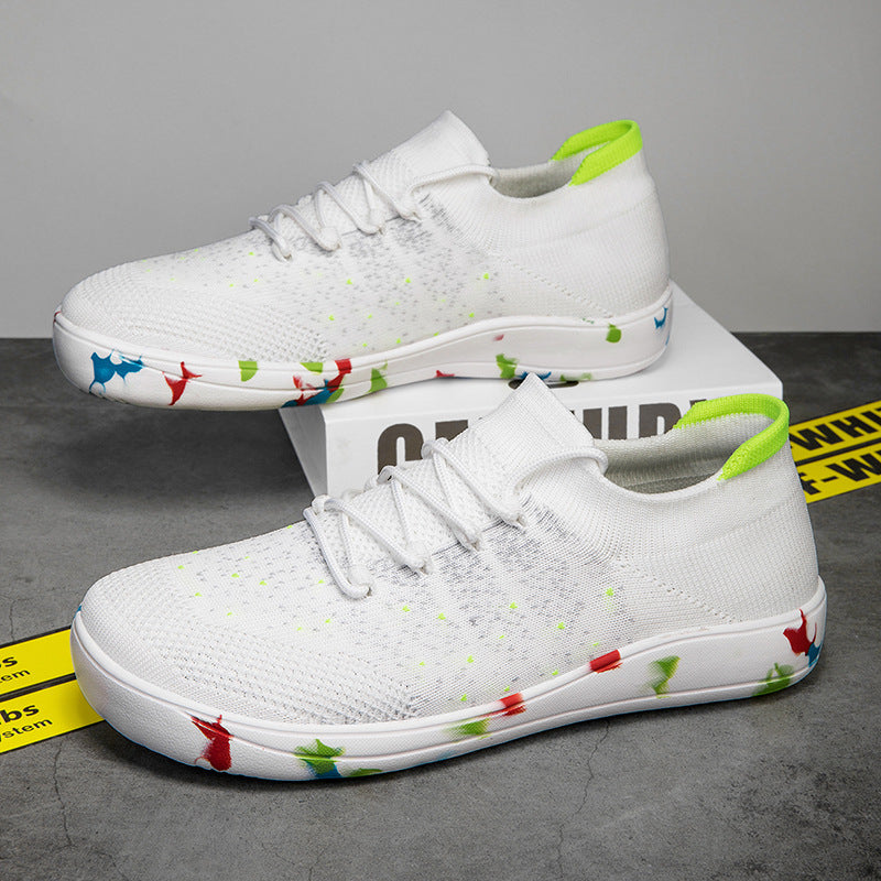 Herren nan urbaner Strick-Sneaker mit elastischem Maschenkragen, stoßdämpfender EVA-Sohle und Zugschlaufe EB