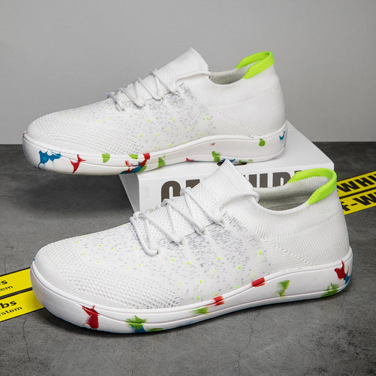 Herren nan urbaner Strick-Sneaker mit elastischem Maschenkragen, stoßdämpfender EVA-Sohle und Zugschlaufe EB