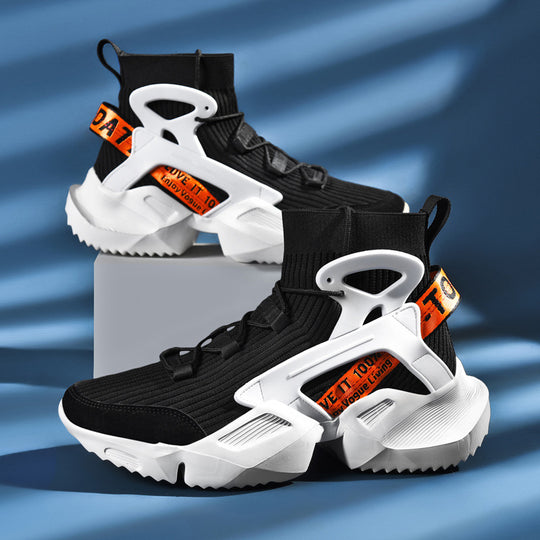 Damen Sportliche High-Top Sneakers mit innovativem Design und rutschfester Sohle EB