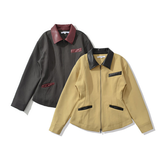 Damen modische kurz geschnittene Jacke mit details EB