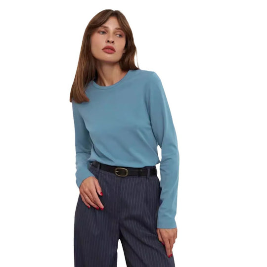 Damen Langarmshirt mit modernem Schnitt und figurfreundlicher Passform EB