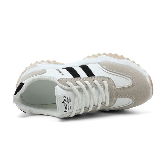 Damen Sportliche Sneaker mit atmungsaktiver Oberflächenstruktur und rutschfester Laufsohle EB