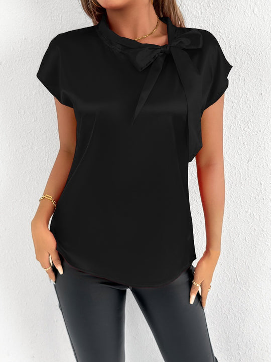 Damen Bluse mit eleganter Schleife EB