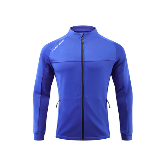 Herren Eng anliegende atmungsaktive Laufjacke mit durchgehendem Reißverschluss und Reißverschlusstaschen EB